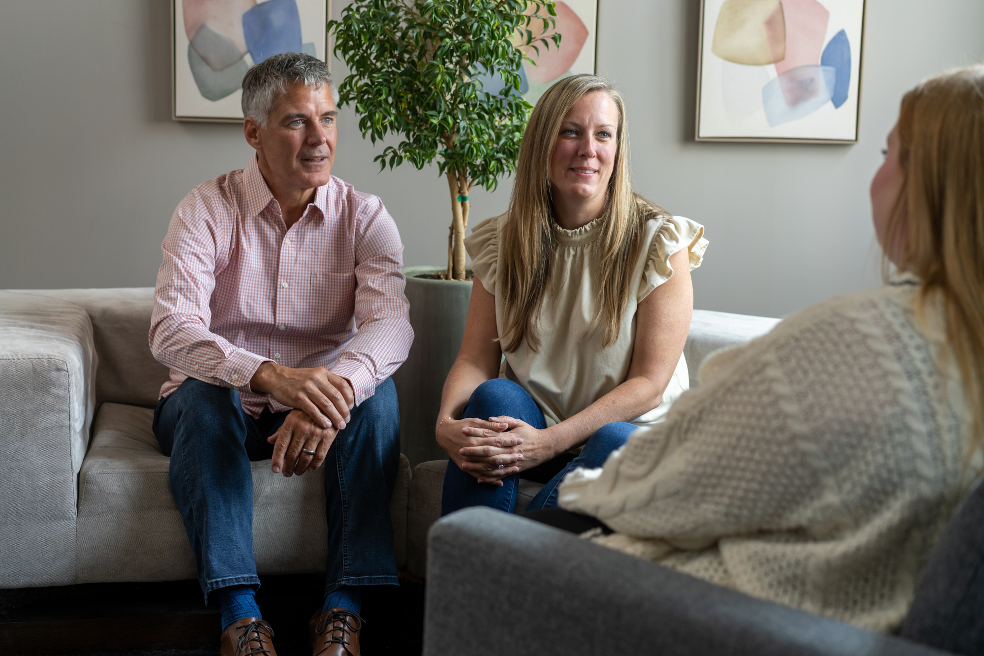 Unison care navigator guiding adults through mental health treatment options